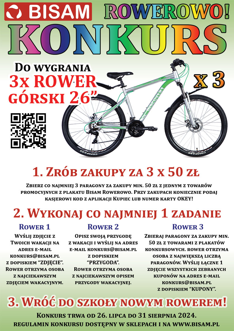 ZASADY KONKURSU ROWEROWO